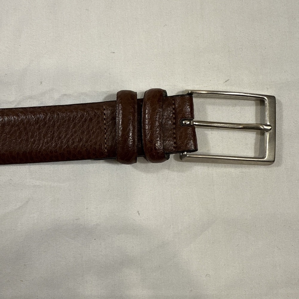 BELTS MEN 34/85CM  ANDREW FEZZA NEW YORK  Brown Hand Made In Italy  ‎ 2537 02